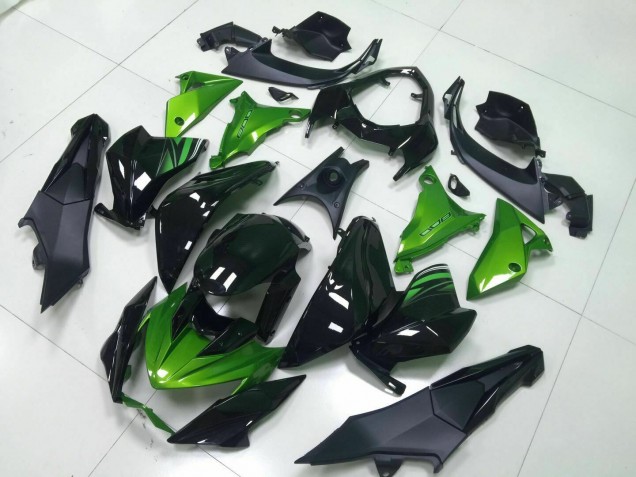 Inyección Kit Carenado Moto Kawasaki Z800 2013-2016 - Verde Negro Inyección Kit Carenado Moto Kawasaki Z800 2013-2016 - Verde Negro