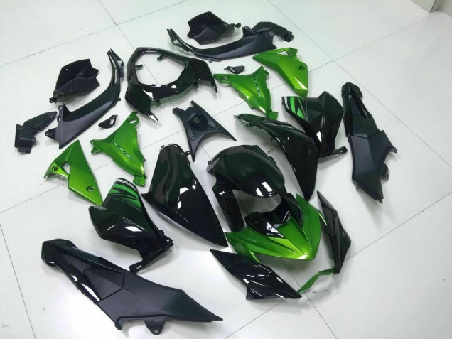 Inyección Kit Carenado Moto Kawasaki Z800 2013-2016 - Verde Negro Inyección Kit Carenado Moto Kawasaki Z800 2013-2016 - Verde Negro