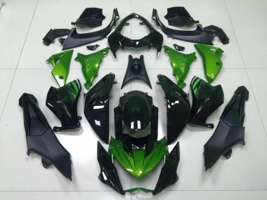 Inyección Kit Carenado Moto Kawasaki Z800 2013-2016 - Verde Negro