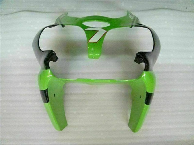 Inyección Kit Carenado Moto Kawasaki ZX6R 2000-2002 - Verde Negro Inyección Kit Carenado Moto Kawasaki ZX6R 2000-2002 - Verde Negro