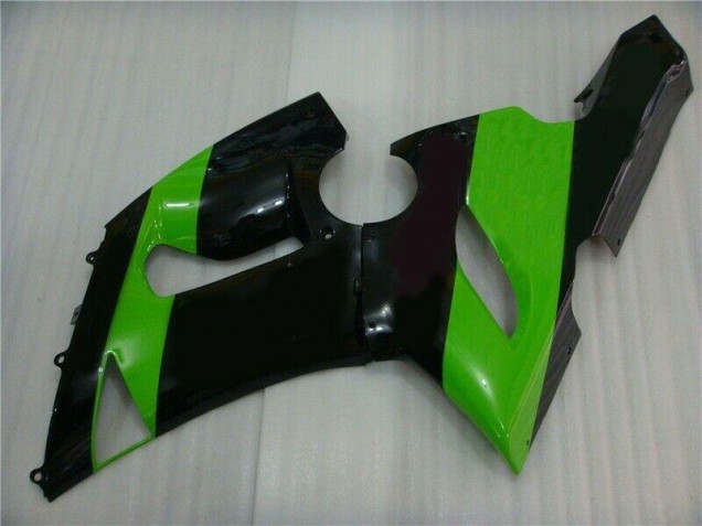 Inyección Kit Carenado Moto Kawasaki ZX6R 2005-2006 - Verde Negro Inyección Kit Carenado Moto Kawasaki ZX6R 2005-2006 - Verde Negro