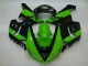 Inyección Kit Carenado Moto Kawasaki ZX6R 2005-2006 - Verde Negro Inyección Kit Carenado Moto Kawasaki ZX6R 2005-2006 - Verde Negro