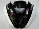 Inyección Kit Carenado Moto Kawasaki ZX6R 2009-2012 - Negro Blanco 3M Touch4