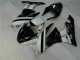 Inyección Kit Carenado Moto Kawasaki ZX6R 2009-2012 - Negro Blanco 3M Touch4