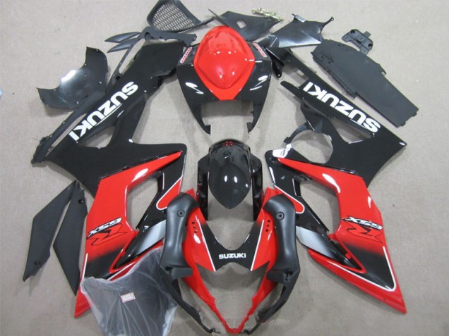 Inyección Kit Carenado Moto Suzuki GSXR 1000 K5 2005-2006 - Negro Rojo Inyección Kit Carenado Moto Suzuki GSXR 1000 K5 2005-2006 - Negro Rojo