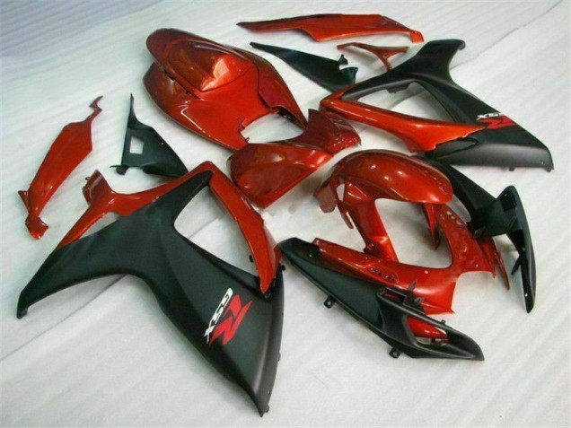 Inyección Kit Carenado Moto Suzuki GSXR 600 / 750 K6 2006-2007 - Rojo Negro Inyección Kit Carenado Moto Suzuki GSXR 600 / 750 K6 2006-2007 - Rojo Negro