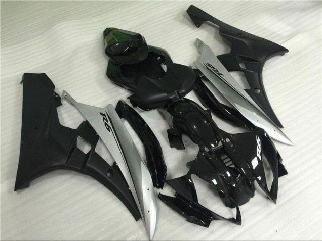 Inyección Kit Carenado Moto Yamaha R6 2006-2007 - Plata Negro Inyección Kit Carenado Moto Yamaha R6 2006-2007 - Plata Negro