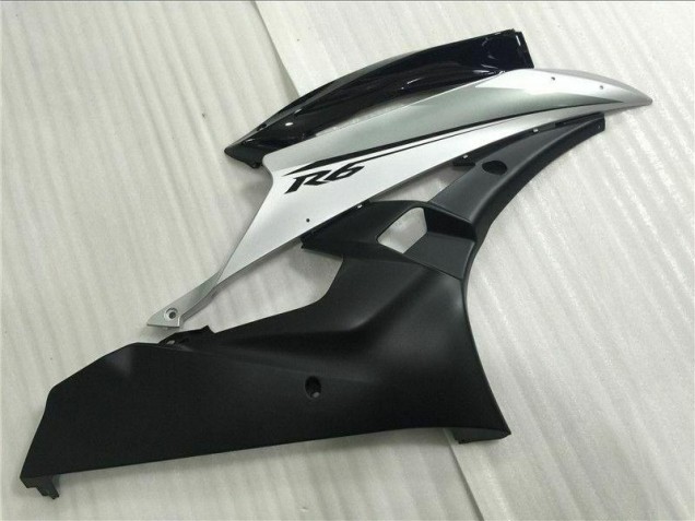Inyección Kit Carenado Moto Yamaha R6 2006-2007 - Plata Negro Inyección Kit Carenado Moto Yamaha R6 2006-2007 - Plata Negro