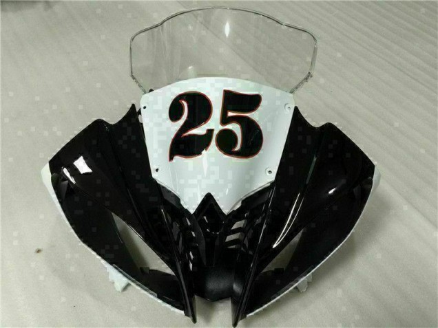 Inyección Kit Carenado Moto Yamaha R6 2008-2016 - Blanco Negro Inyección Kit Carenado Moto Yamaha R6 2008-2016 - Blanco Negro