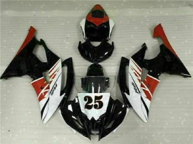 Inyección Kit Carenado Moto Yamaha R6 2008-2016 - Blanco Negro