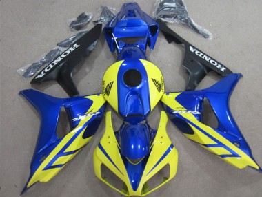 Inyección Kits Carenado Moto Honda CBR 1000 RR 2006-2007 - Azul Amarillo