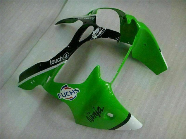 Inyección Kits Carenado Moto Kawasaki ZX6R 2000-2002 - Verde Negro Inyección Kits Carenado Moto Kawasaki ZX6R 2000-2002 - Verde Negro
