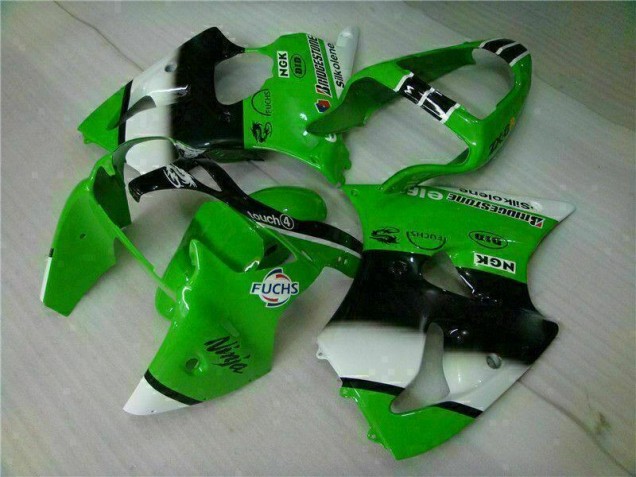 Inyección Kits Carenado Moto Kawasaki ZX6R 2000-2002 - Verde Negro Inyección Kits Carenado Moto Kawasaki ZX6R 2000-2002 - Verde Negro