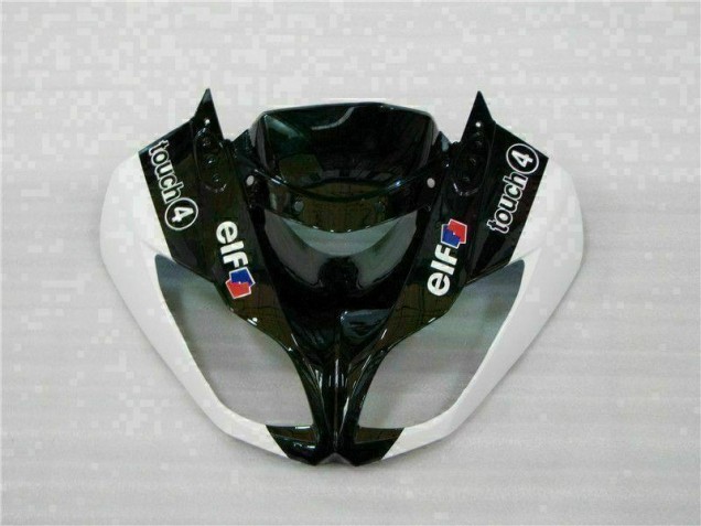 Inyección Kits Carenado Moto Kawasaki ZX6R 2009-2012 - Negro Blanco 3M Touch4 Inyección Kits Carenado Moto Kawasaki ZX6R 2009-2012 - Negro Blanco 3M Touch4