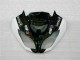 Inyección Kits Carenado Moto Kawasaki ZX6R 2009-2012 - Negro Blanco 3M Touch4 Inyección Kits Carenado Moto Kawasaki ZX6R 2009-2012 - Negro Blanco 3M Touch4