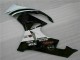 Inyección Kits Carenado Moto Kawasaki ZX6R 2009-2012 - Negro Blanco 3M Touch4 Inyección Kits Carenado Moto Kawasaki ZX6R 2009-2012 - Negro Blanco 3M Touch4