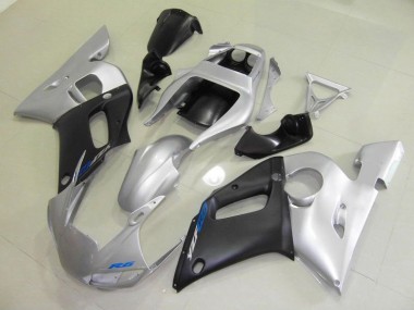Inyección Kits Carenado Moto Yamaha R6 1998-2002 - Negro Plata