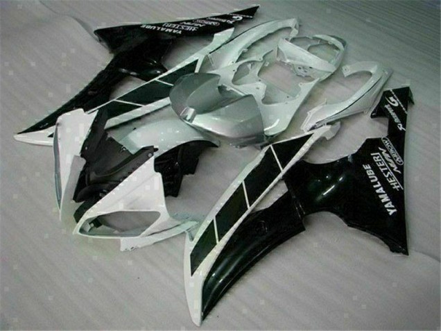 Inyección Kits Carenado Moto Yamaha R6 2008-2016 - Blanco Negro Inyección Kits Carenado Moto Yamaha R6 2008-2016 - Blanco Negro