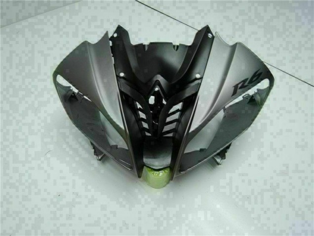 Inyección Kits Carenado Moto Yamaha R6 2008-2016 - Gris Negro Inyección Kits Carenado Moto Yamaha R6 2008-2016 - Gris Negro