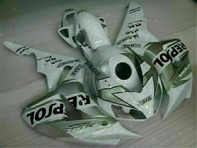 Kit ABS Carenado Motocicleta Honda CBR 1000 RR 2004-2005 - Plata Repsol Kit ABS Carenado Motocicleta Honda CBR 1000 RR 2004-2005 - Plata Repsol