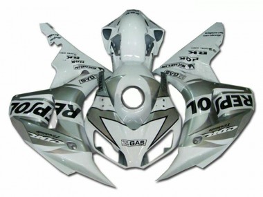 Kit ABS Carenado Motocicleta Honda CBR 1000 RR 2004-2005 - Plata Repsol