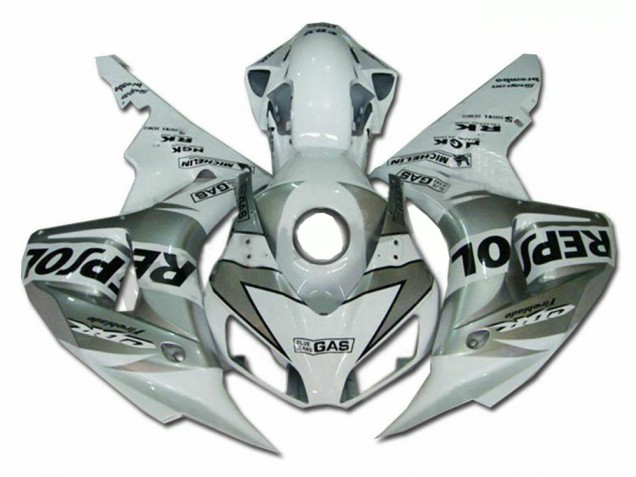 Kit ABS Carenado Motocicleta Honda CBR 1000 RR 2004-2005 - Plata Repsol Kit ABS Carenado Motocicleta Honda CBR 1000 RR 2004-2005 - Plata Repsol
