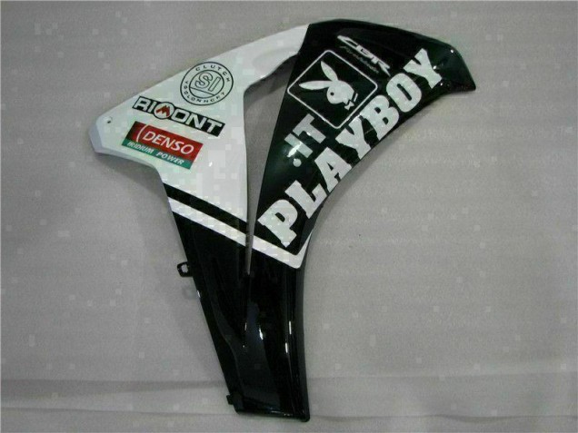Kit ABS Carenado Motocicleta Honda CBR 1000 RR 2008-2011 - Blanco Negro Playboy Kit ABS Carenado Motocicleta Honda CBR 1000 RR 2008-2011 - Blanco Negro Playboy