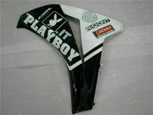 Kit ABS Carenado Motocicleta Honda CBR 1000 RR 2008-2011 - Blanco Negro Playboy Kit ABS Carenado Motocicleta Honda CBR 1000 RR 2008-2011 - Blanco Negro Playboy