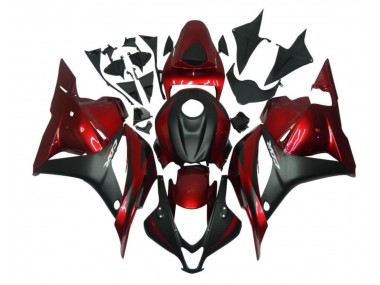 Kit ABS Carenado Motocicleta Honda CBR 600 RR 2009-2012 - Rojo Negro