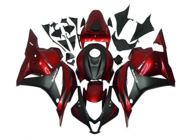 Kit ABS Carenado Motocicleta Honda CBR 600 RR 2009-2012 - Rojo Negro Kit ABS Carenado Motocicleta Honda CBR 600 RR 2009-2012 - Rojo Negro