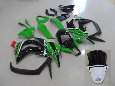 Kit ABS Carenado Motocicleta Kawasaki ZX10R 2011-2015 - Verde & Negro