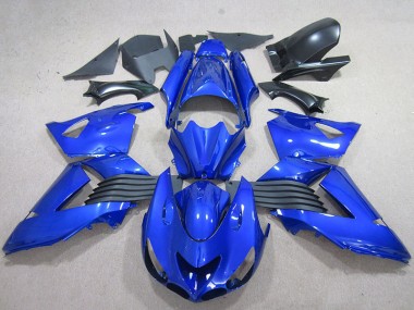 Kit ABS Carenado Motocicleta Kawasaki ZX14R ZZR 1400 2006-2011 - Azul