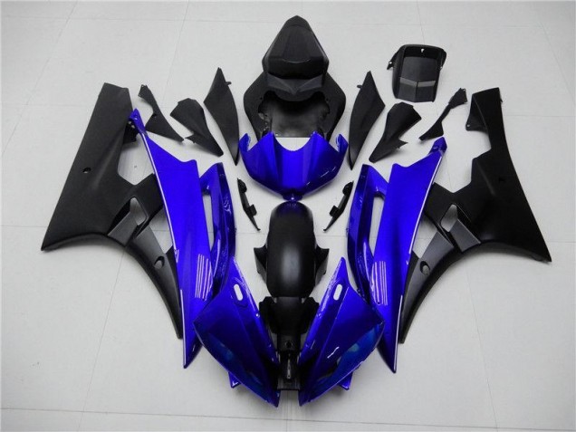 Kit ABS Carenado Motocicleta Yamaha R6 2006-2007 - Azul Negro Kit ABS Carenado Motocicleta Yamaha R6 2006-2007 - Azul Negro