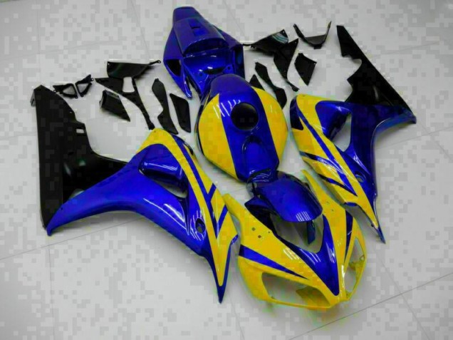Kit Carenado ABS Completo Honda CBR 1000 RR 2006-2007 - Azul Amarillo Kit Carenado ABS Completo Honda CBR 1000 RR 2006-2007 - Azul Amarillo