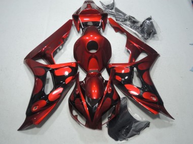 Kit Carenado ABS Completo Honda CBR 1000 RR 2006-2007 - Rojo Negro