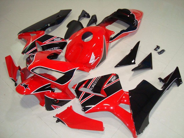 Kit Carenado ABS Completo Honda CBR 600 RR 2003-2004 - Rojo Negro Kit Carenado ABS Completo Honda CBR 600 RR 2003-2004 - Rojo Negro