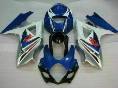 Kit Carenado ABS Completo Suzuki GSXR 1000 K7 2007-2008 - Azul Blanco