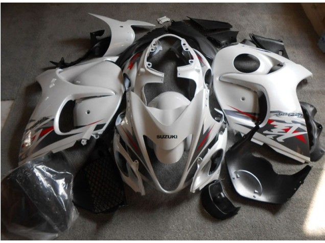 Kit Carenado ABS Completo Suzuki GSXR 1300 Hayabusa 2008-2019 - Blanco Negro Kit Carenado ABS Completo Suzuki GSXR 1300 Hayabusa 2008-2019 - Blanco Negro