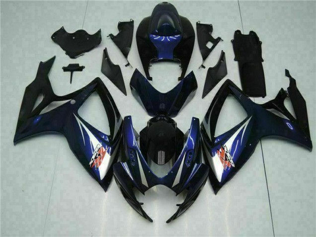 Kit Carenado ABS Completo Suzuki GSXR 600 / 750 K6 2006-2007 - Azul Negro Kit Carenado ABS Completo Suzuki GSXR 600 / 750 K6 2006-2007 - Azul Negro