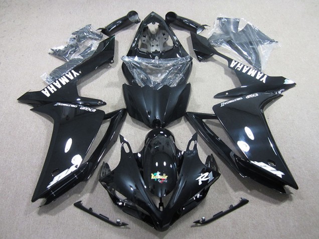 Kit Carenado ABS Completo Yamaha R1 2007-2008 - Negro Blanco Calcomanía Kit Carenado ABS Completo Yamaha R1 2007-2008 - Negro Blanco Calcomanía