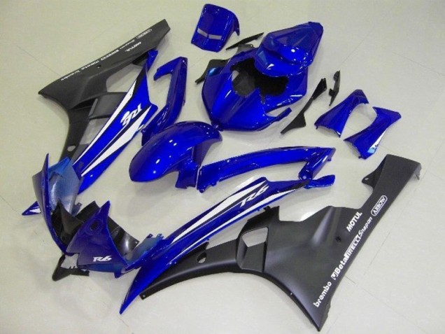 Kit Carenado ABS Completo Yamaha R6 2006-2007 - Azul Negro Kit Carenado ABS Completo Yamaha R6 2006-2007 - Azul Negro