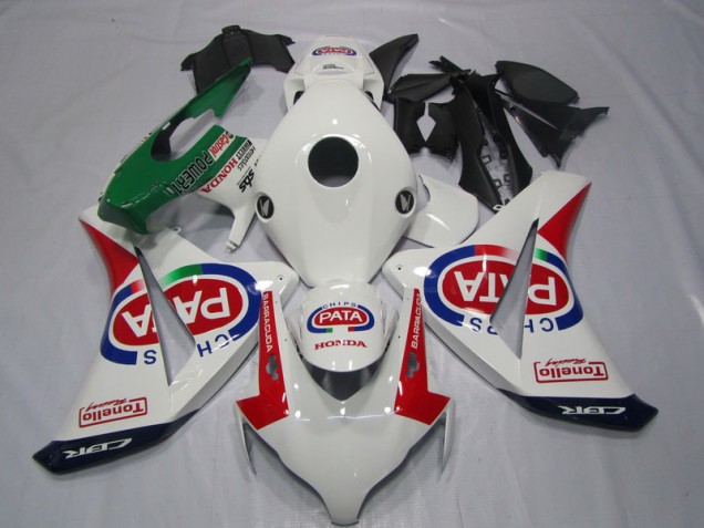Kit Carenado Inyección Honda CBR 1000 RR 2008-2011 - Blanco Rojo PATA Kit Carenado Inyección Honda CBR 1000 RR 2008-2011 - Blanco Rojo PATA