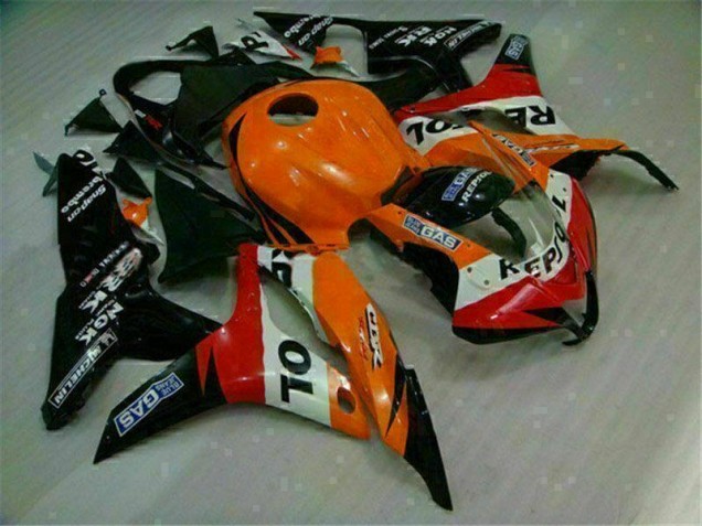 Kit Carenado Inyección Honda CBR 600 RR 2007-2008 - Naranja Negro Repsol Kit Carenado Inyección Honda CBR 600 RR 2007-2008 - Naranja Negro Repsol