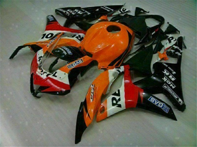 Kit Carenado Inyección Honda CBR 600 RR 2007-2008 - Naranja Negro Repsol Kit Carenado Inyección Honda CBR 600 RR 2007-2008 - Naranja Negro Repsol