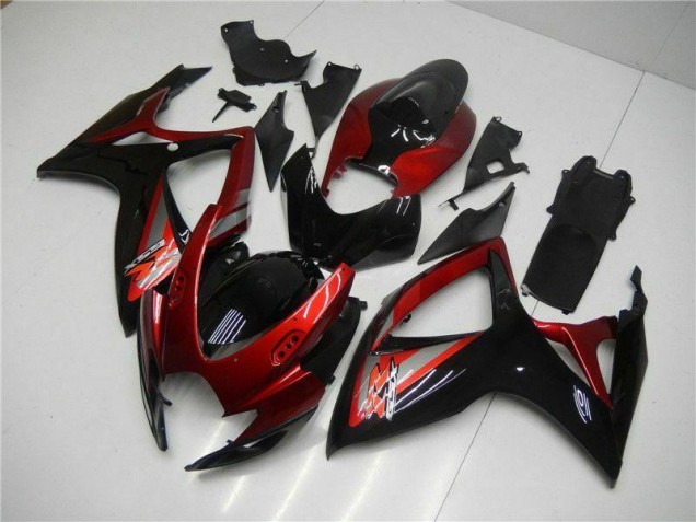 Kit Carenado Inyección Suzuki GSXR 600 / 750 K6 2006-2007 - Rojo Negro Kit Carenado Inyección Suzuki GSXR 600 / 750 K6 2006-2007 - Rojo Negro