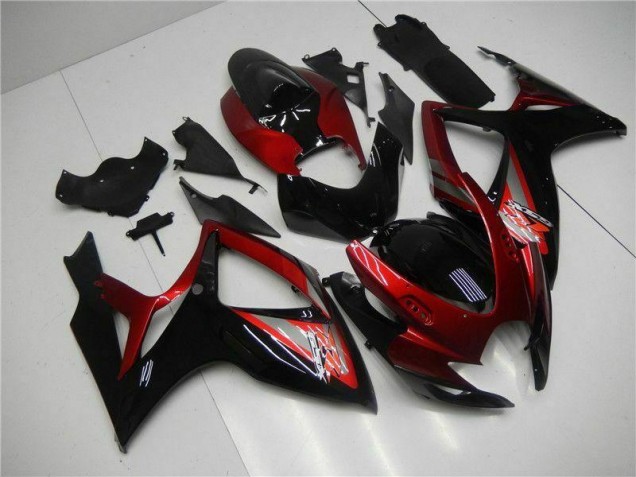 Kit Carenado Inyección Suzuki GSXR 600 / 750 K6 2006-2007 - Rojo Negro Kit Carenado Inyección Suzuki GSXR 600 / 750 K6 2006-2007 - Rojo Negro