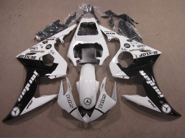 Kit Carenado Inyección Yamaha R6 2003-2005 - Blanco Negro