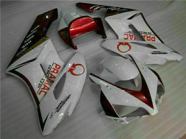 Kit Carenado Moto Honda CBR 1000 RR 2004-2005 - Blanco Rojo Kit Carenado Moto Honda CBR 1000 RR 2004-2005 - Blanco Rojo