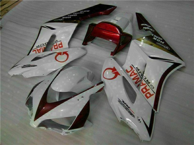 Kit Carenado Moto Honda CBR 1000 RR 2004-2005 - Blanco Rojo Kit Carenado Moto Honda CBR 1000 RR 2004-2005 - Blanco Rojo
