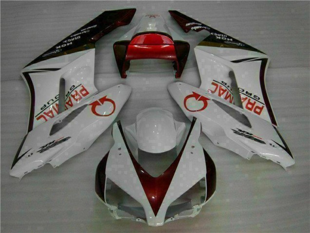 Kit Carenado Moto Honda CBR 1000 RR 2004-2005 - Blanco Rojo Kit Carenado Moto Honda CBR 1000 RR 2004-2005 - Blanco Rojo